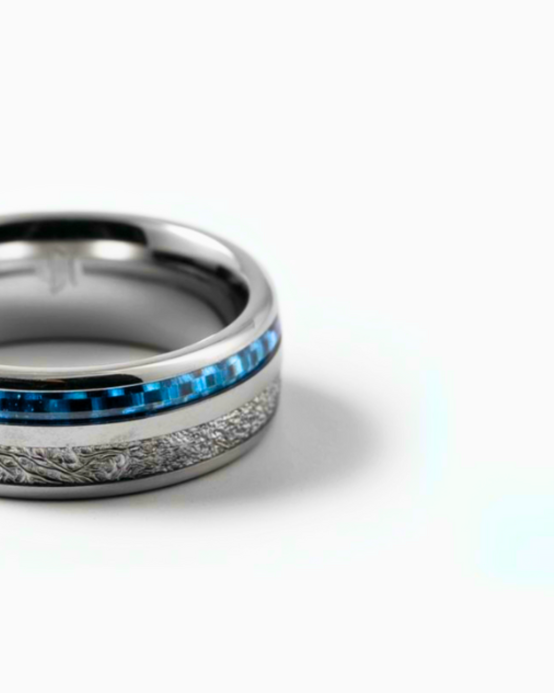 Duo Marée Ring | Blue Carbon 6