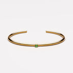 Thin Emerald Cuff 4