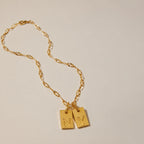 Initial Tag Necklace 12