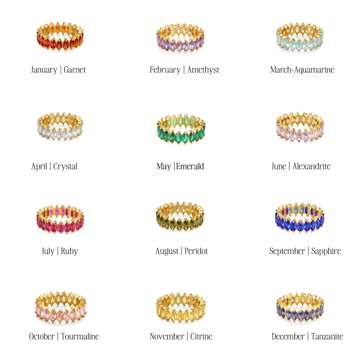 Birthstone Eternity Ring 3