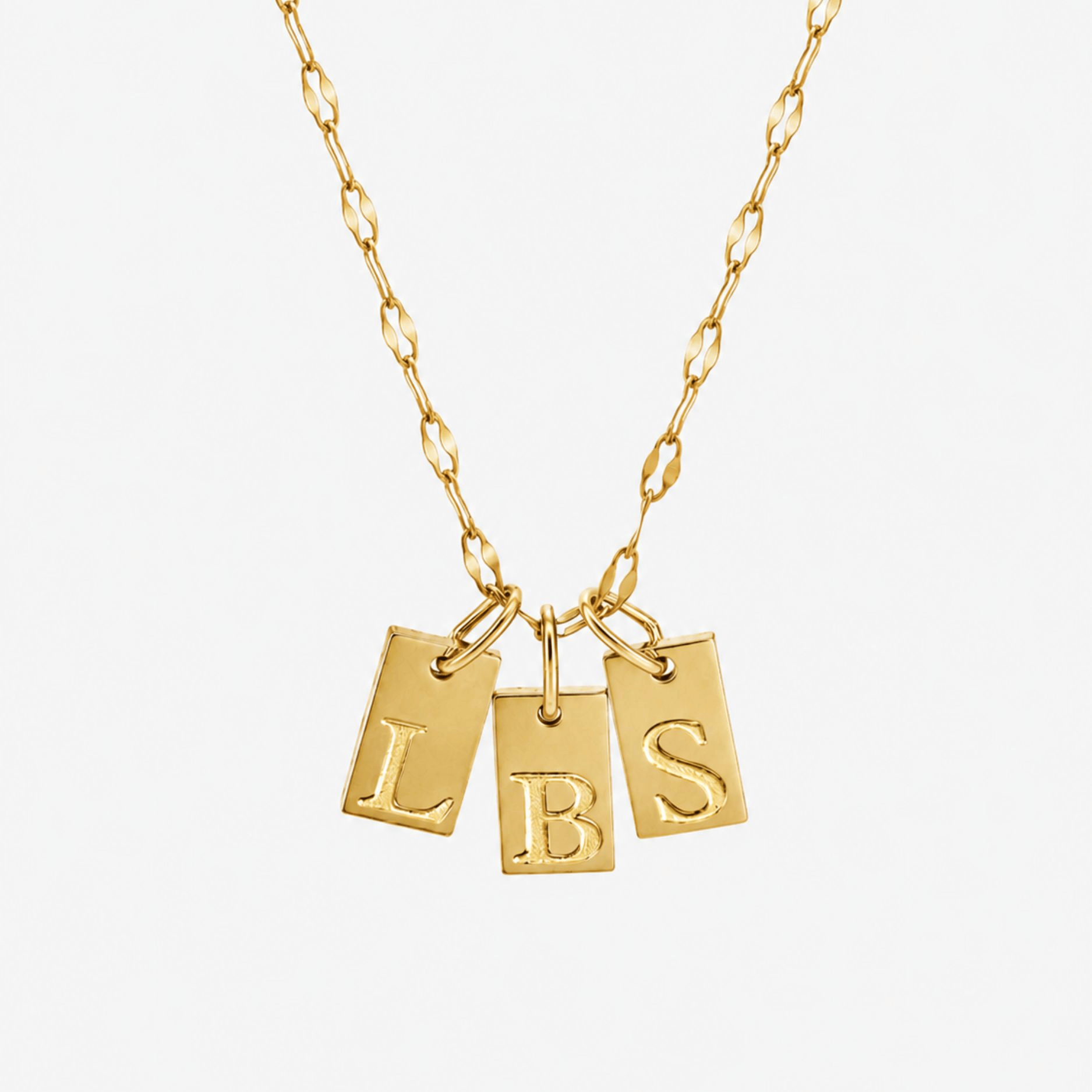 Initial Tag Necklace 1