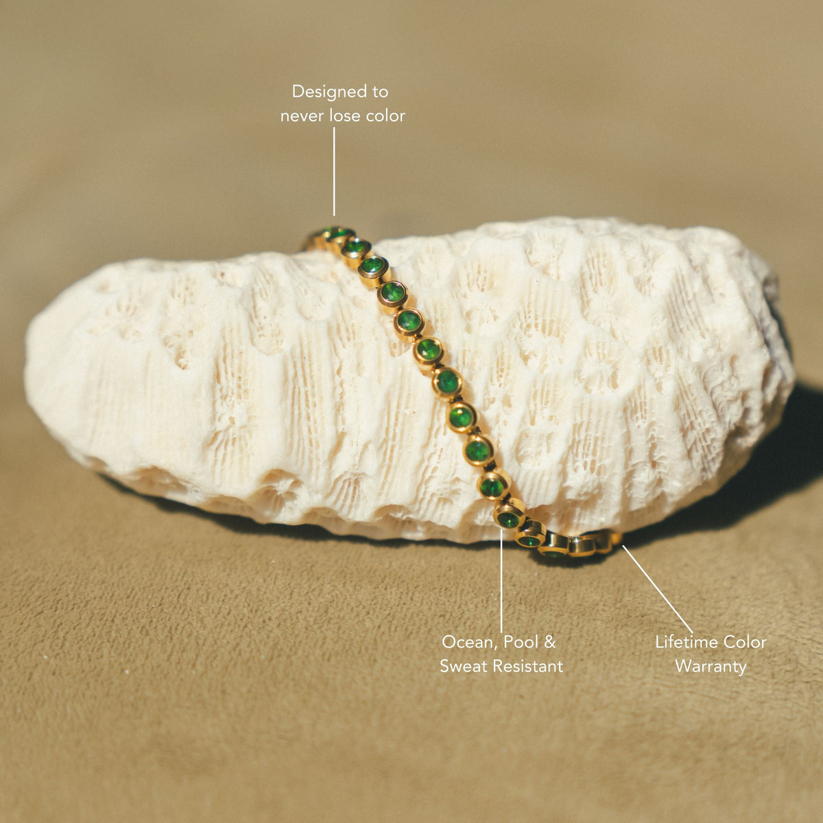 Green Tennis Bracelet 5