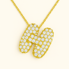 Golden Initial Necklace 14