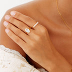 Oval Solitaire Ring 2