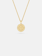 Pureform Compass Necklace | 14K Gold 1