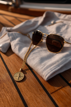 Pureform Compass Necklace | 14K Gold 2