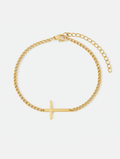 Eterna Cross Bracelet | 14K Gold 1