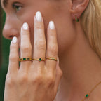 Dainty Emerald Ring 6