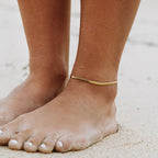 "Kauai" Herringbone Anklet 1