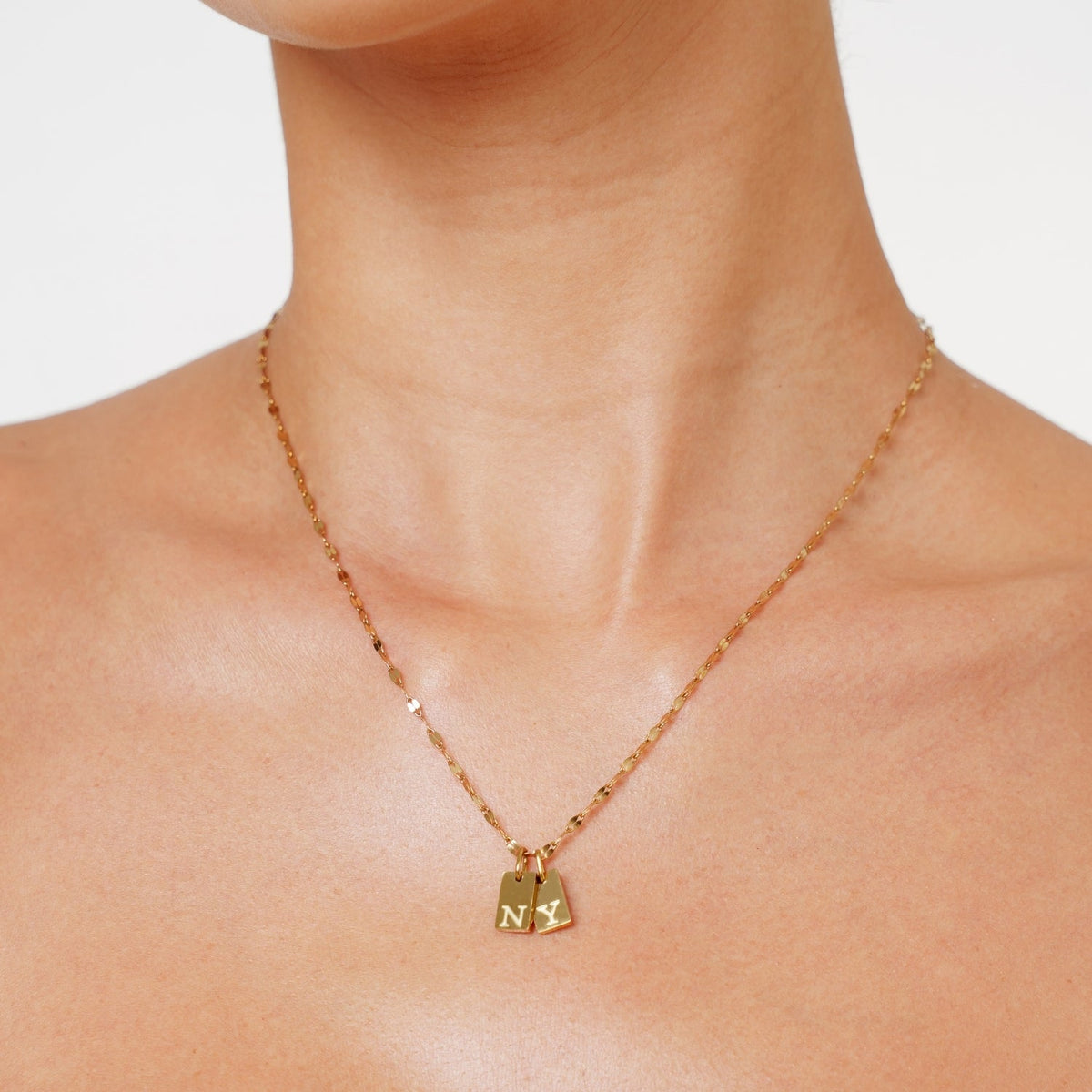 Initial Tag Necklace 2