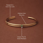 Thin Emerald Cuff 3