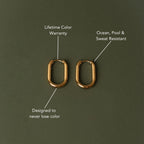 Oval Hoop Earrings 6