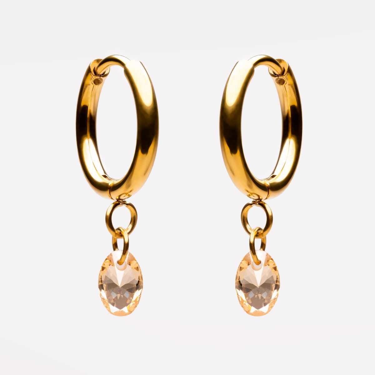 Rosé Drop Earrings 3