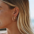 Thin Hoop Earrings 1