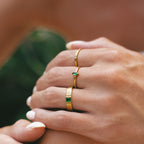 Dainty Emerald Ring 2