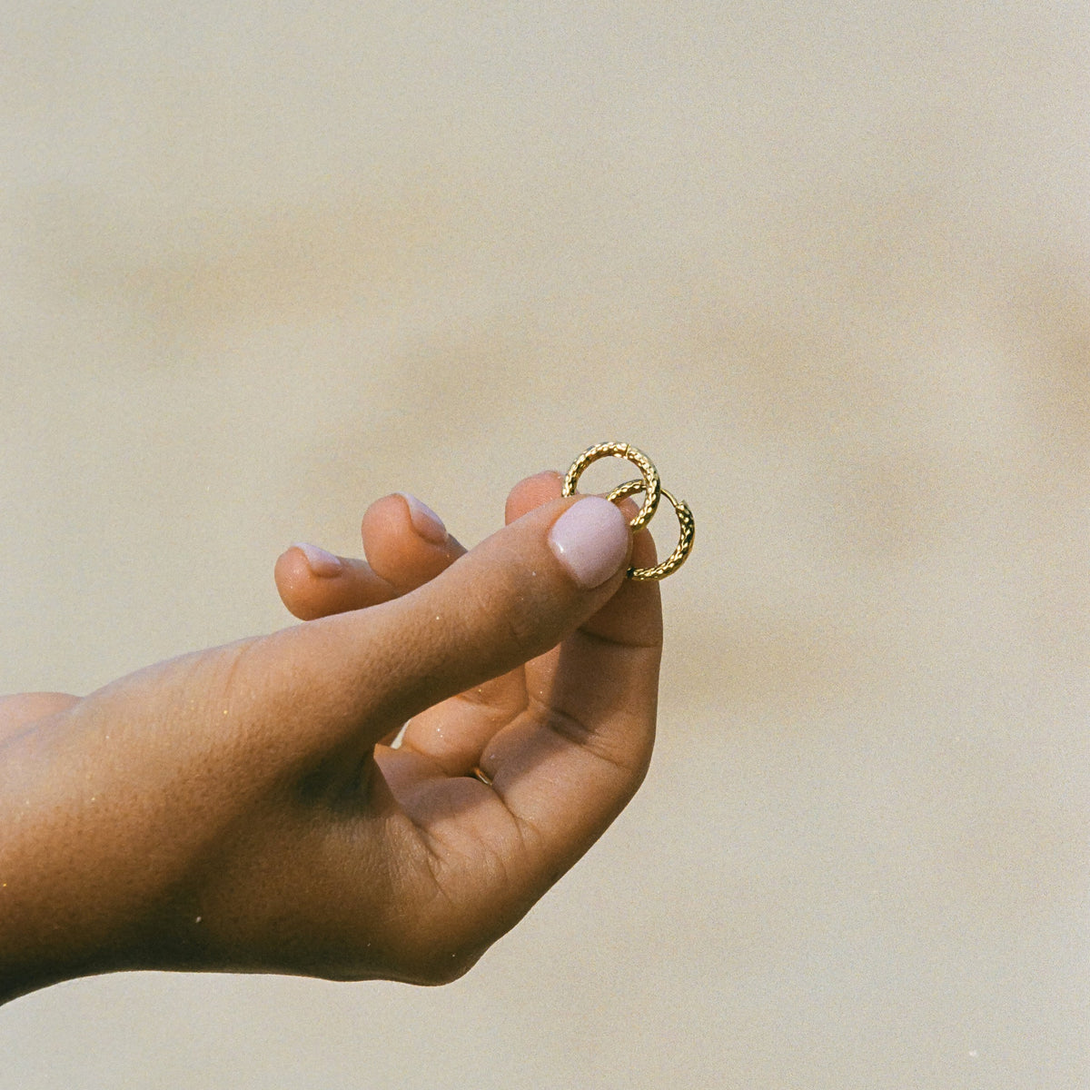 Hammered Hoops Earrings 9