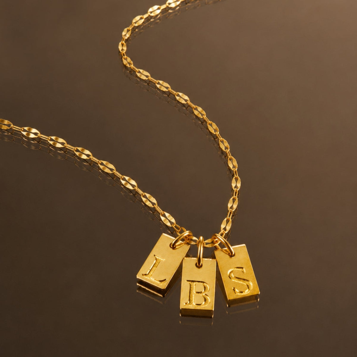Initial Tag Necklace 11