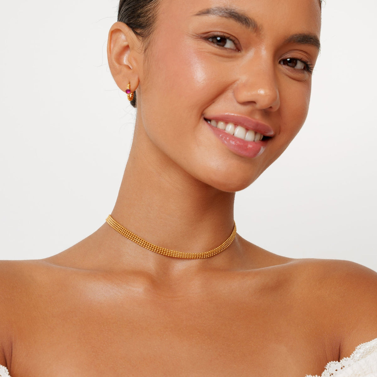 Golden Mesh Choker 4