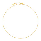White Beaded Choker 15