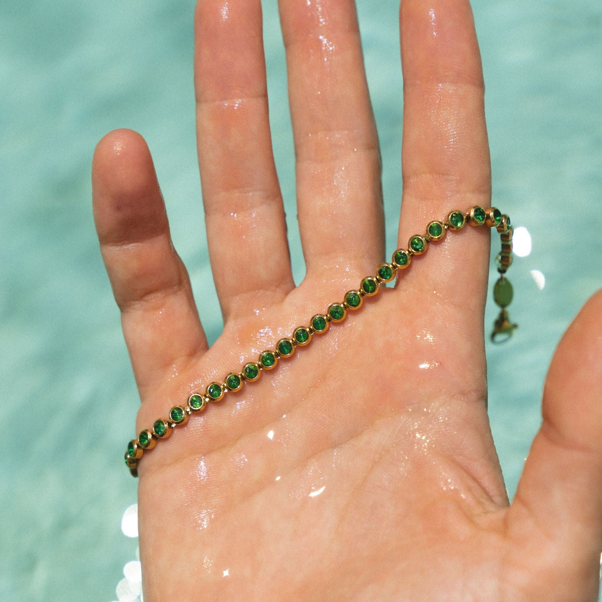 Green Tennis Bracelet 4