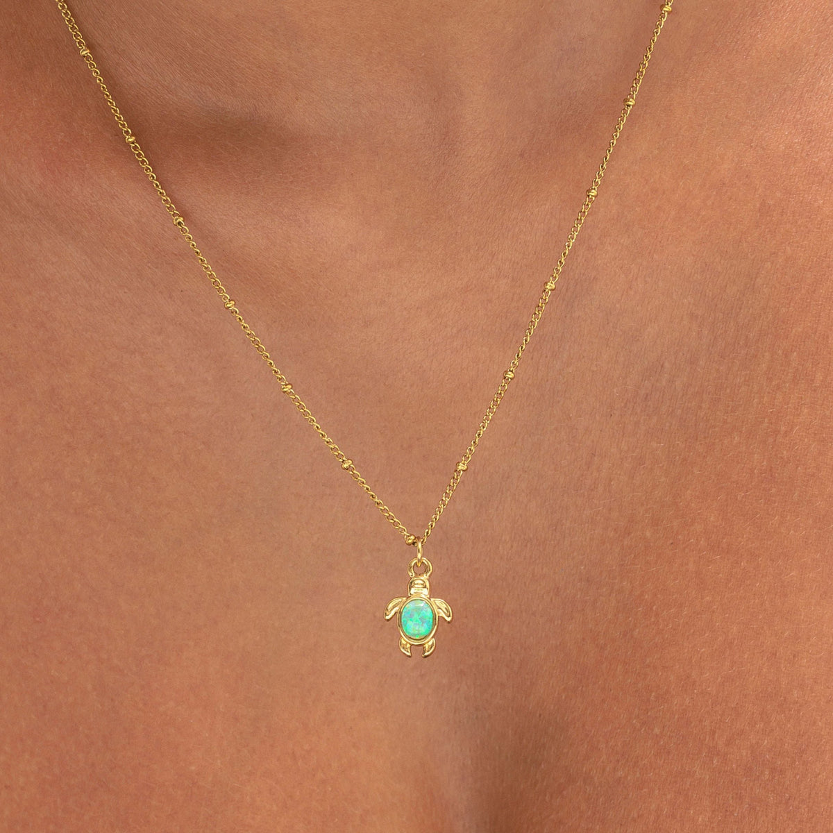 Opal Turtle Necklace 1