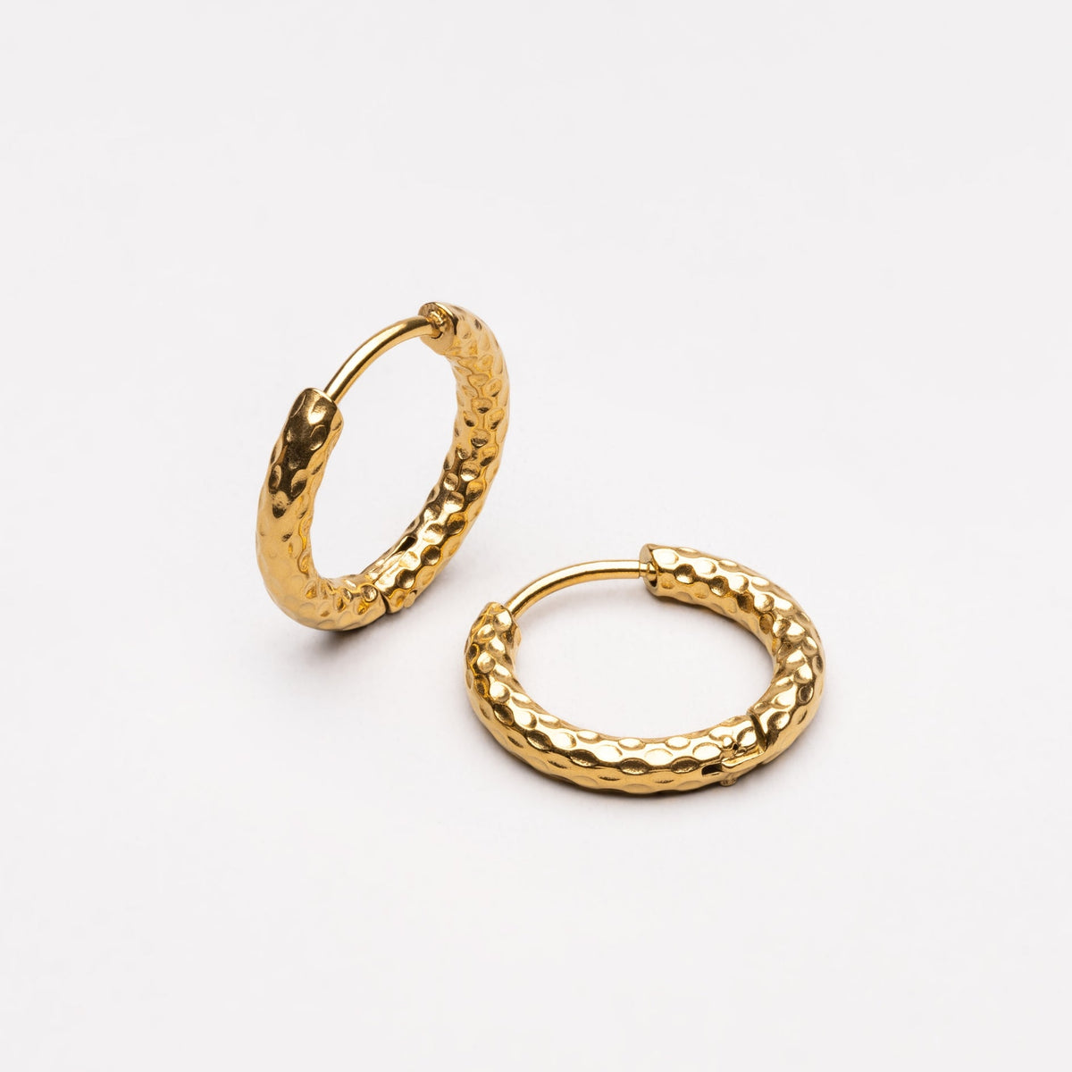 Hammered Hoops Earrings 2