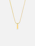 Héritage Bar Necklace | 14K Gold 1