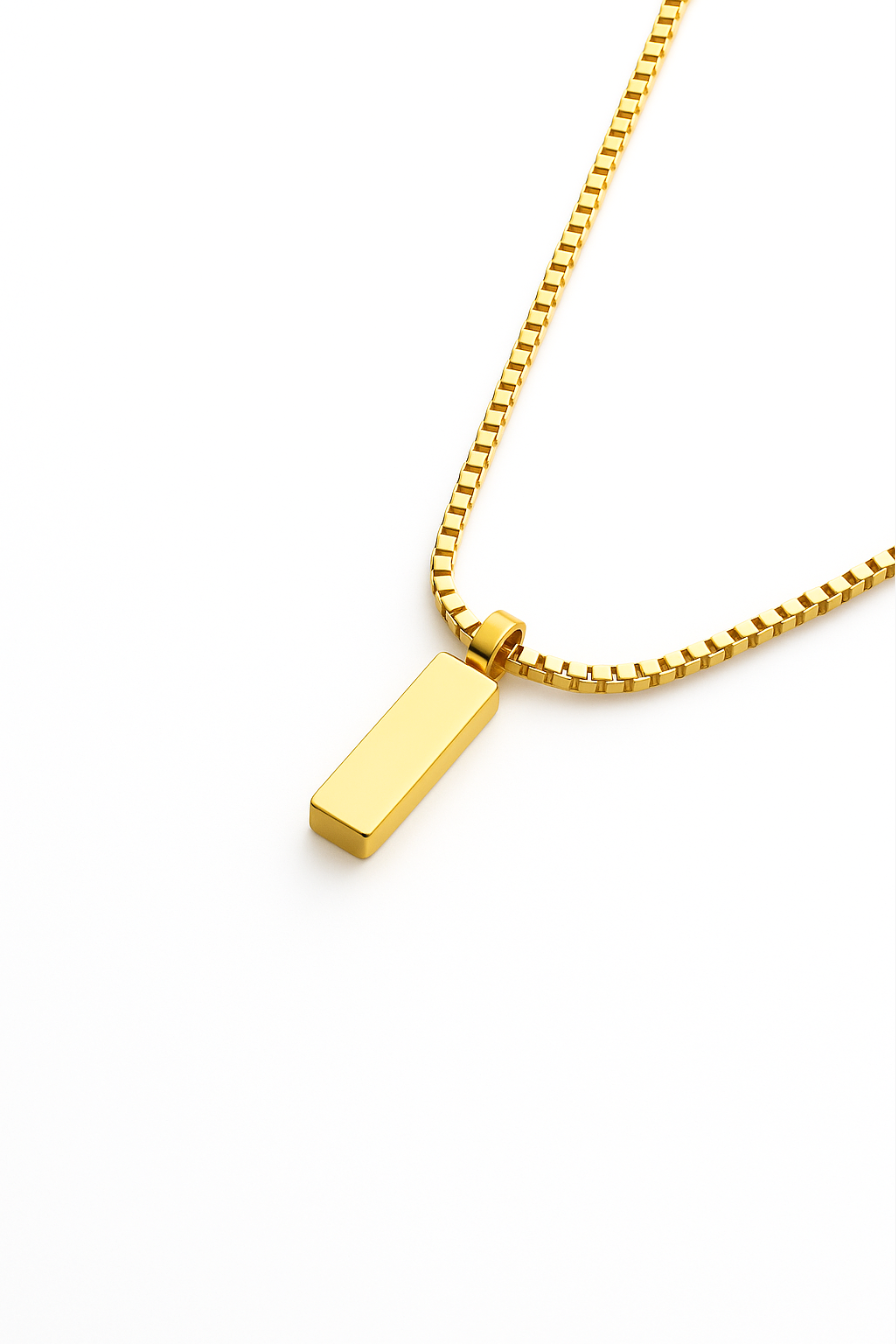Héritage Bar Necklace | 14K Gold 3