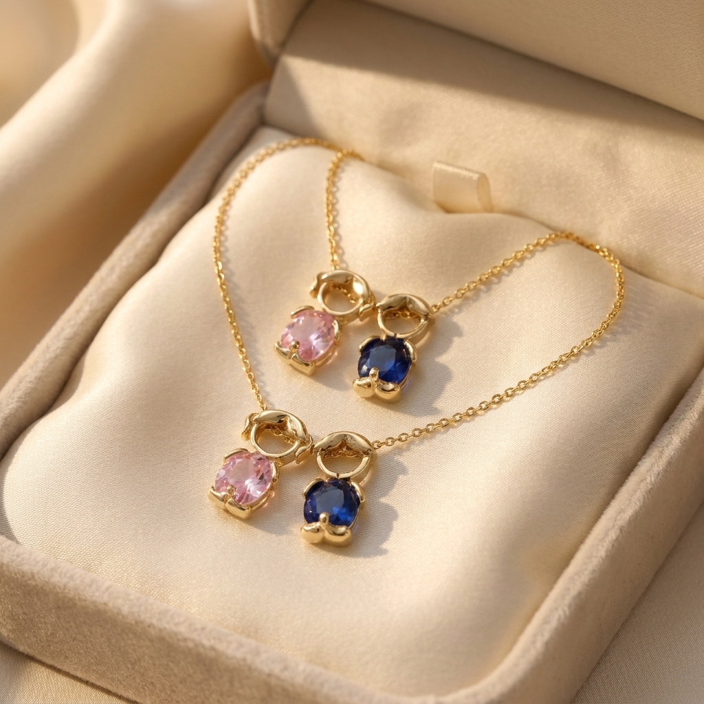 The Family Matching Set (2x Forever Mine Necklace + Gold Ring) 3