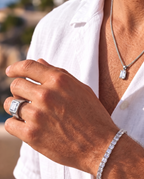 Moissanite Pendant Necklace | 2 Carat 10