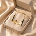 The Family Matching Set (2x Embrace Necklace + Gold Ring) 13