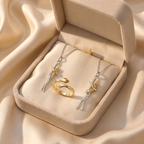The Family Matching Set (2x Embrace Necklace + Gold Ring) 14