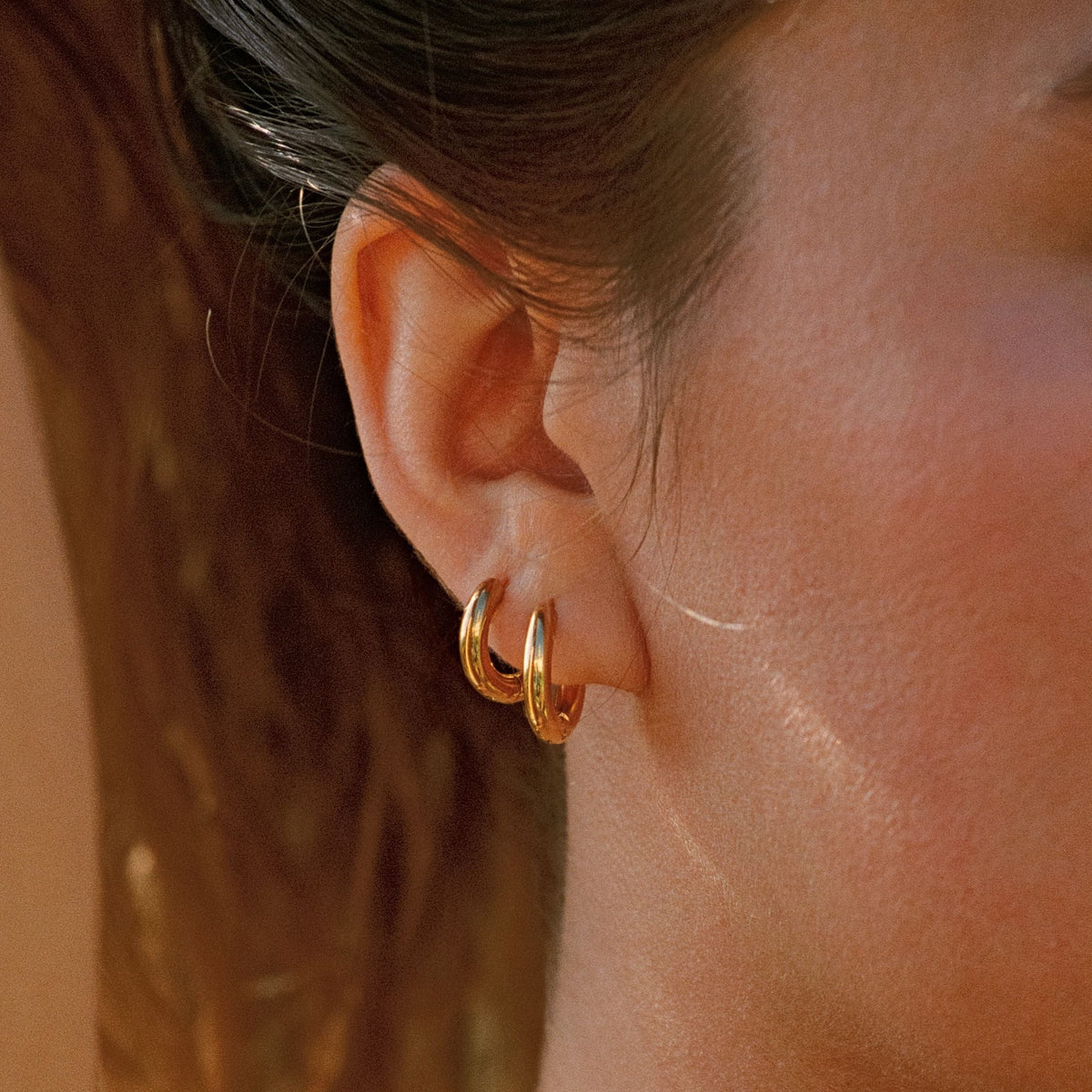 Thick Hoop Earrings 7