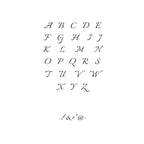 One-Initial Crystal Ring 5
