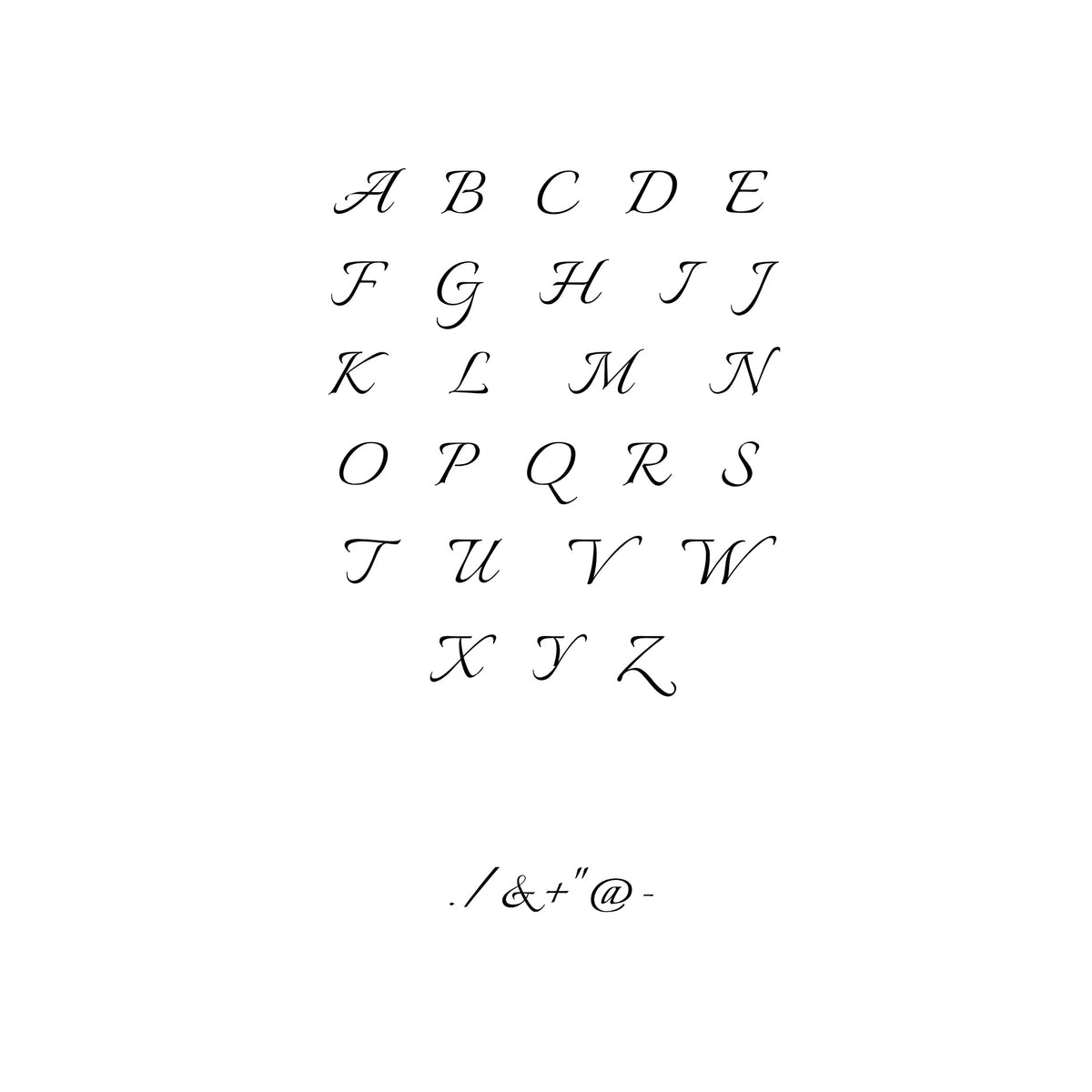 One-Initial Crystal Ring 5