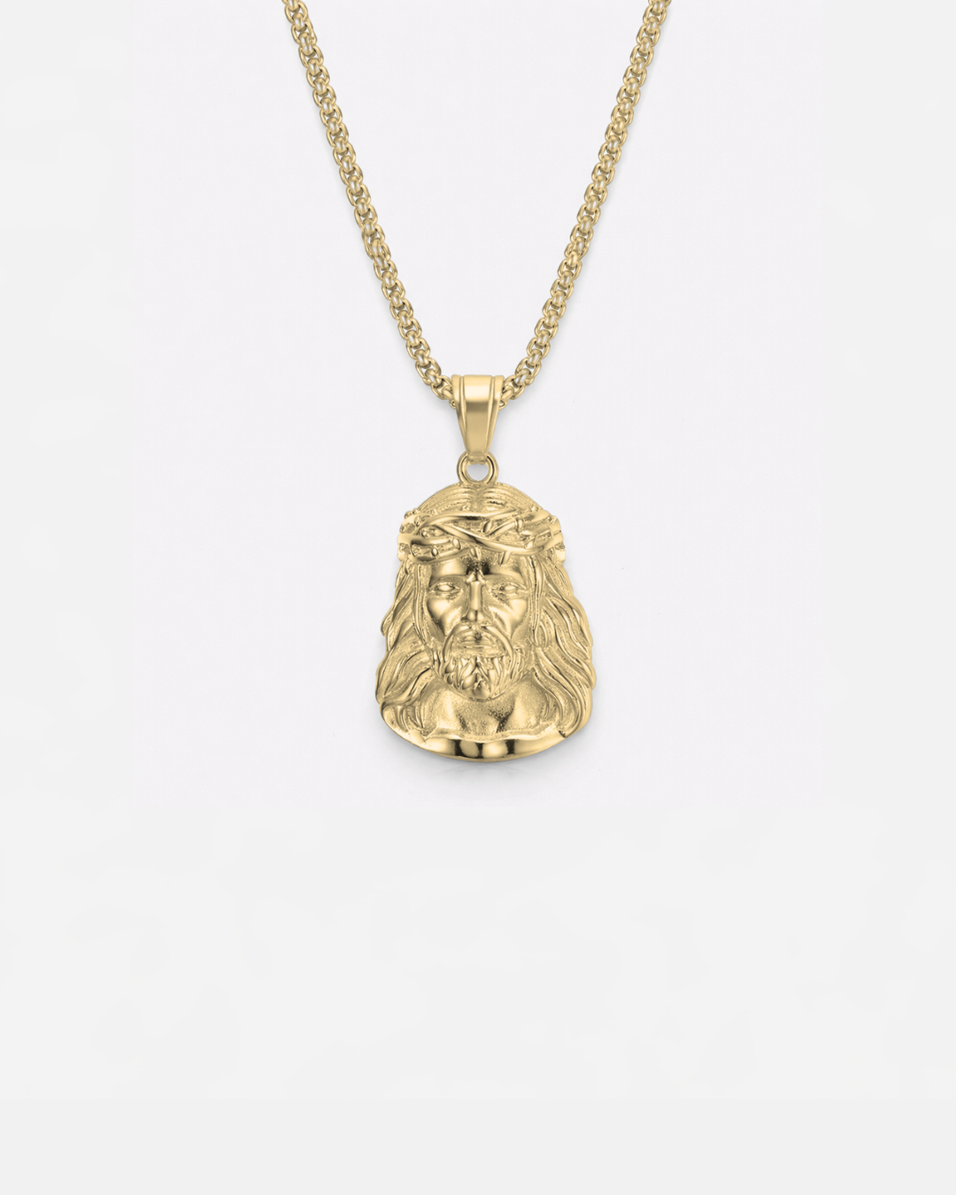 Jesus Piece Necklace | Gold 1