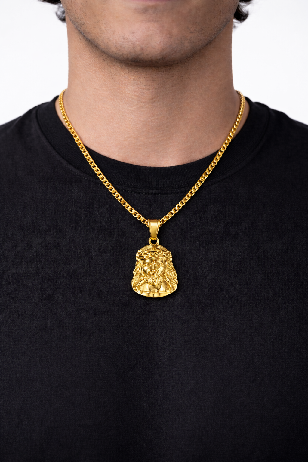 Jesus Piece Necklace | Gold 2