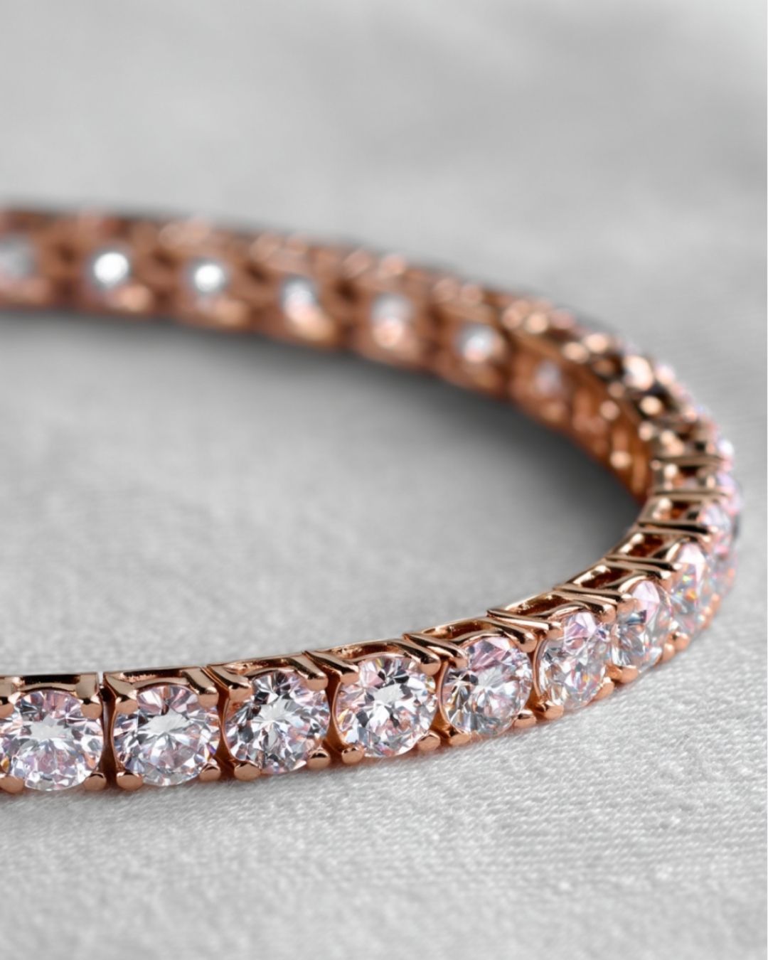 Rosé Tennis Bracelet | 3mm 3