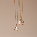 Initial & Pearl Necklace 1