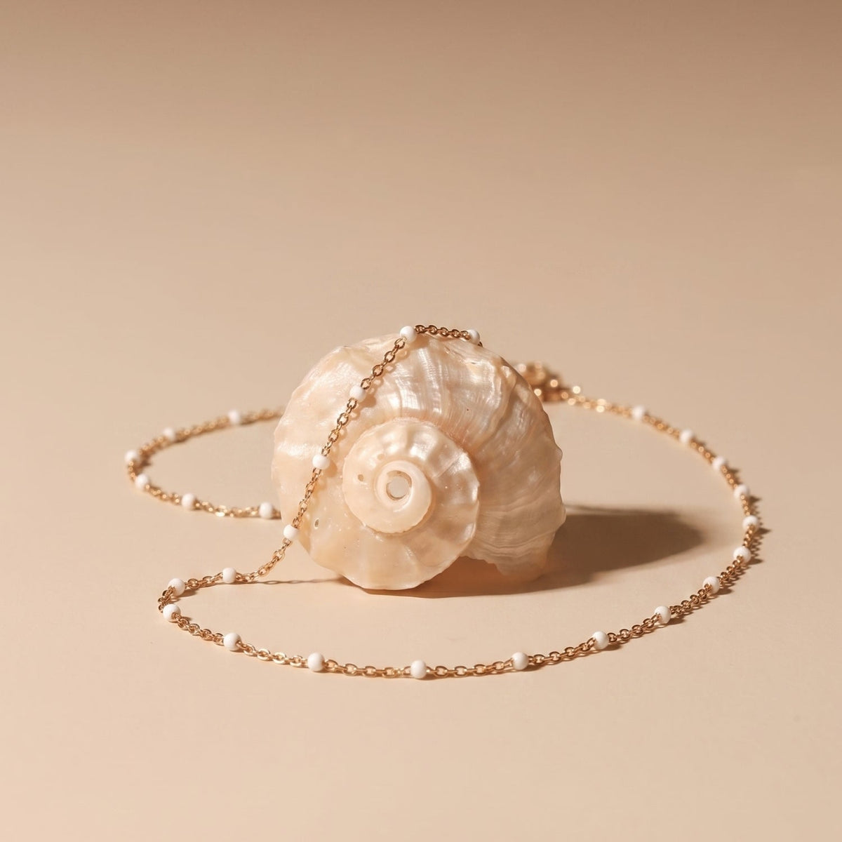 White Beaded Choker 7