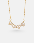 Lucky Hearts Necklace I Gold 3