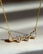 Lucky Hearts Necklace I Gold 5
