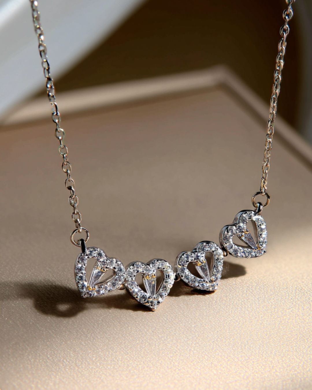 Lucky Hearts Necklace I Silver 5