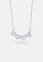 Lucky Hearts Necklace I Silver 3