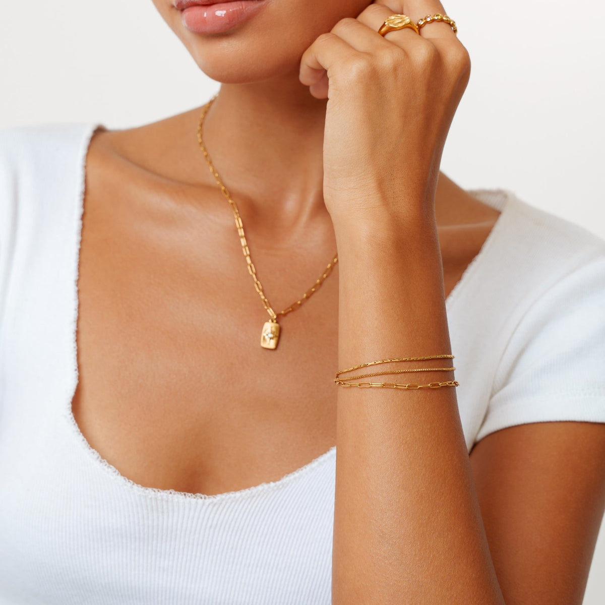 Golden Layered Bracelet 6