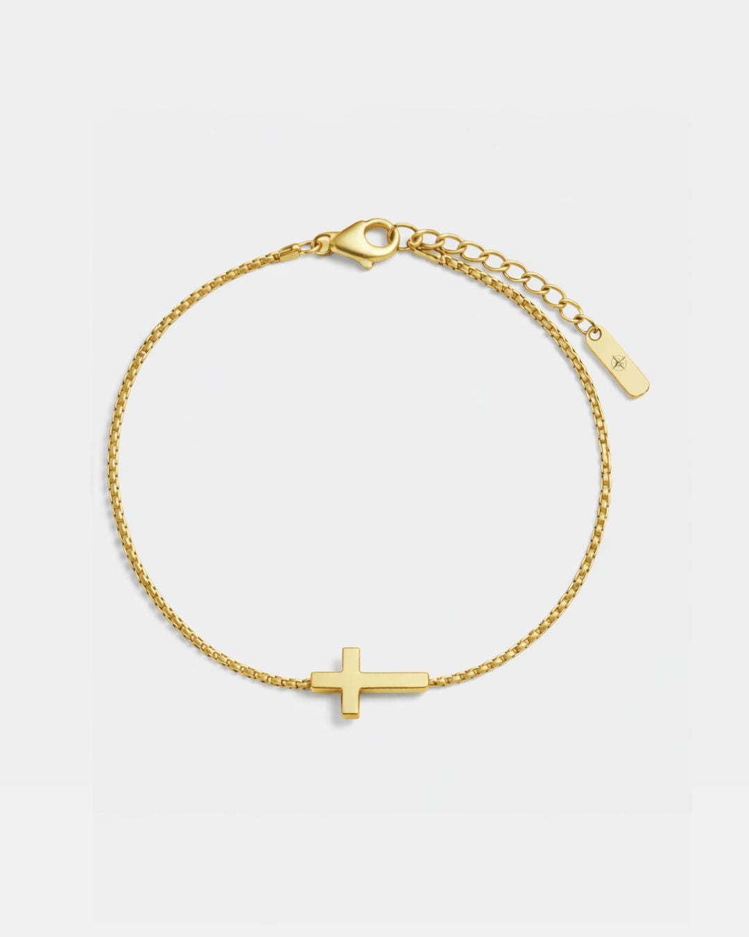 Minimal Cross Bracelet | Gold 1