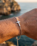 Minimal Cross Bracelet | Stainless steel 3