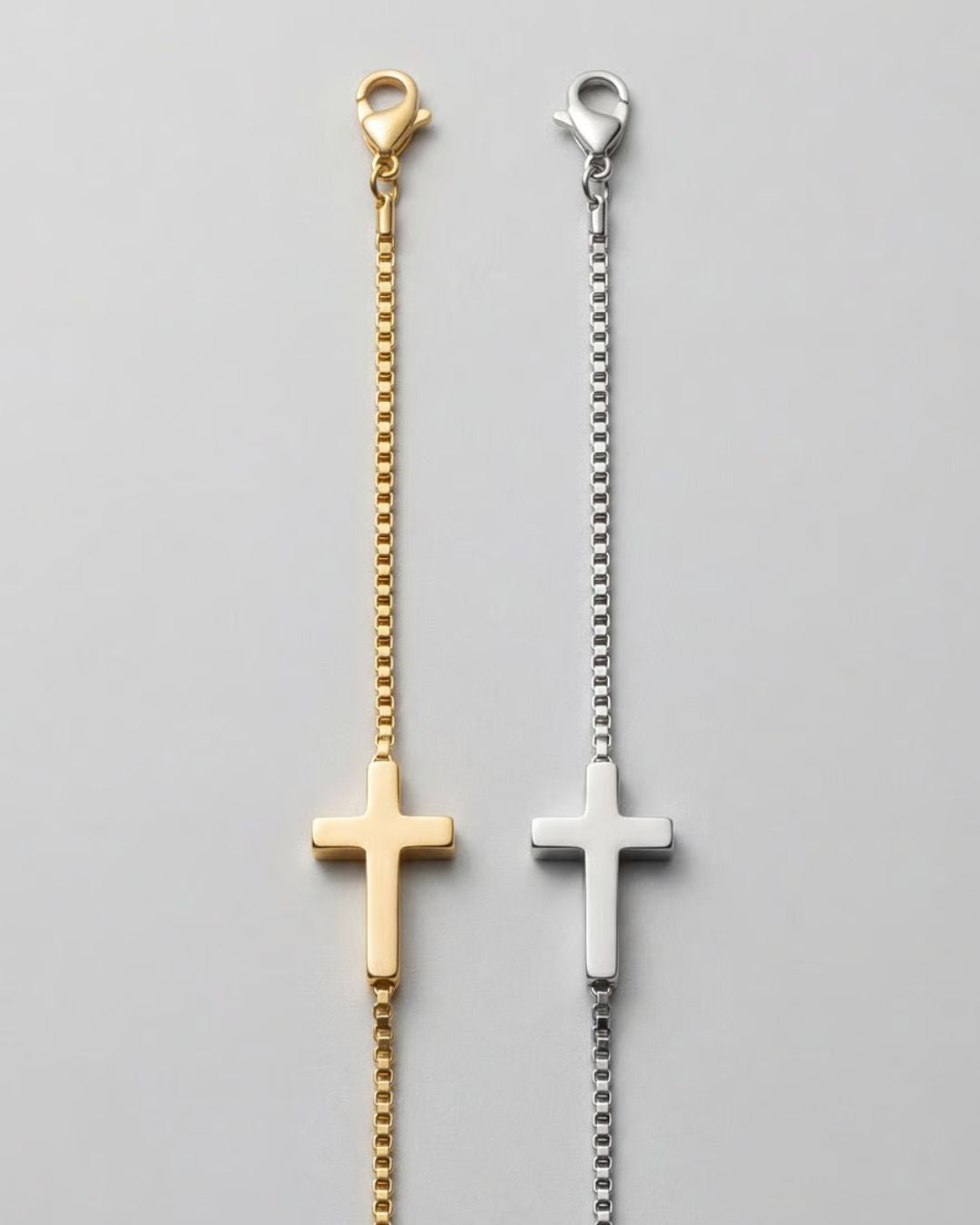 Minimal Cross Bracelet | Stainless steel 4