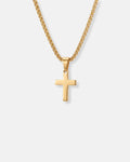Minimal Cross Necklace | Gold 1