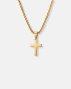 Minimal Cross Necklace | Gold 1